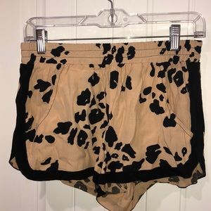 Sam and lavi leopard silky shorts